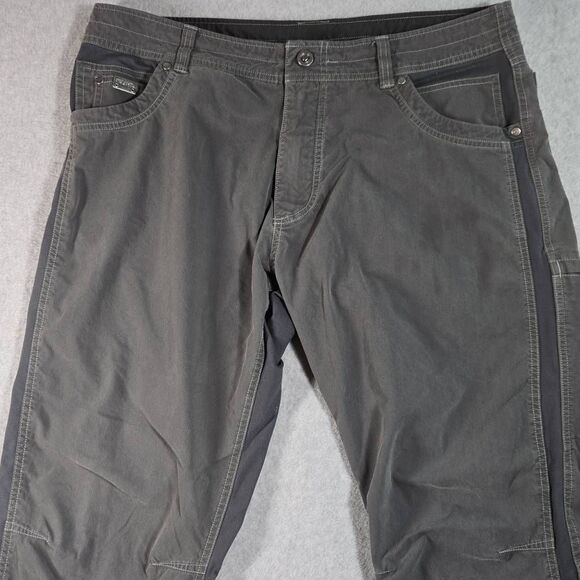 Kuhl Men’s Dark Gray Radikl Lightweight Durable Pants Size 38x32 * DAMAGED - Picture 2 of 14